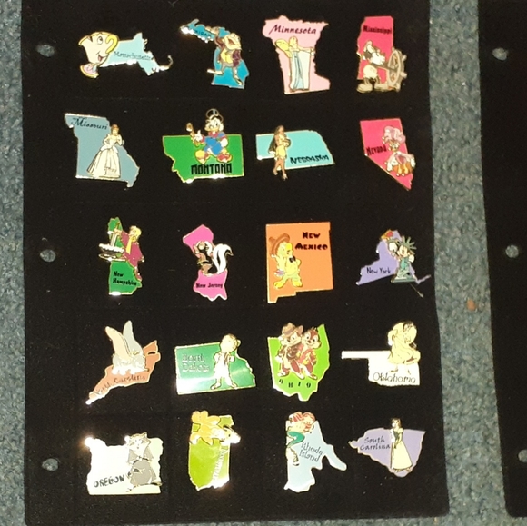 Disney 50-State 3D Pin Set-Retired Set-Collectible - Picture 2 of 4
